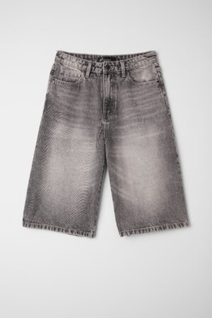 Vintage Washed Loose-Fit Denim Shorts