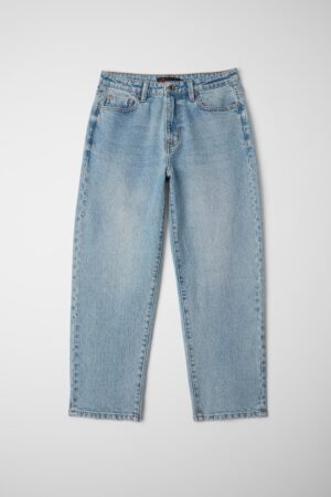 Vintage Light-Wash Straight Jeans