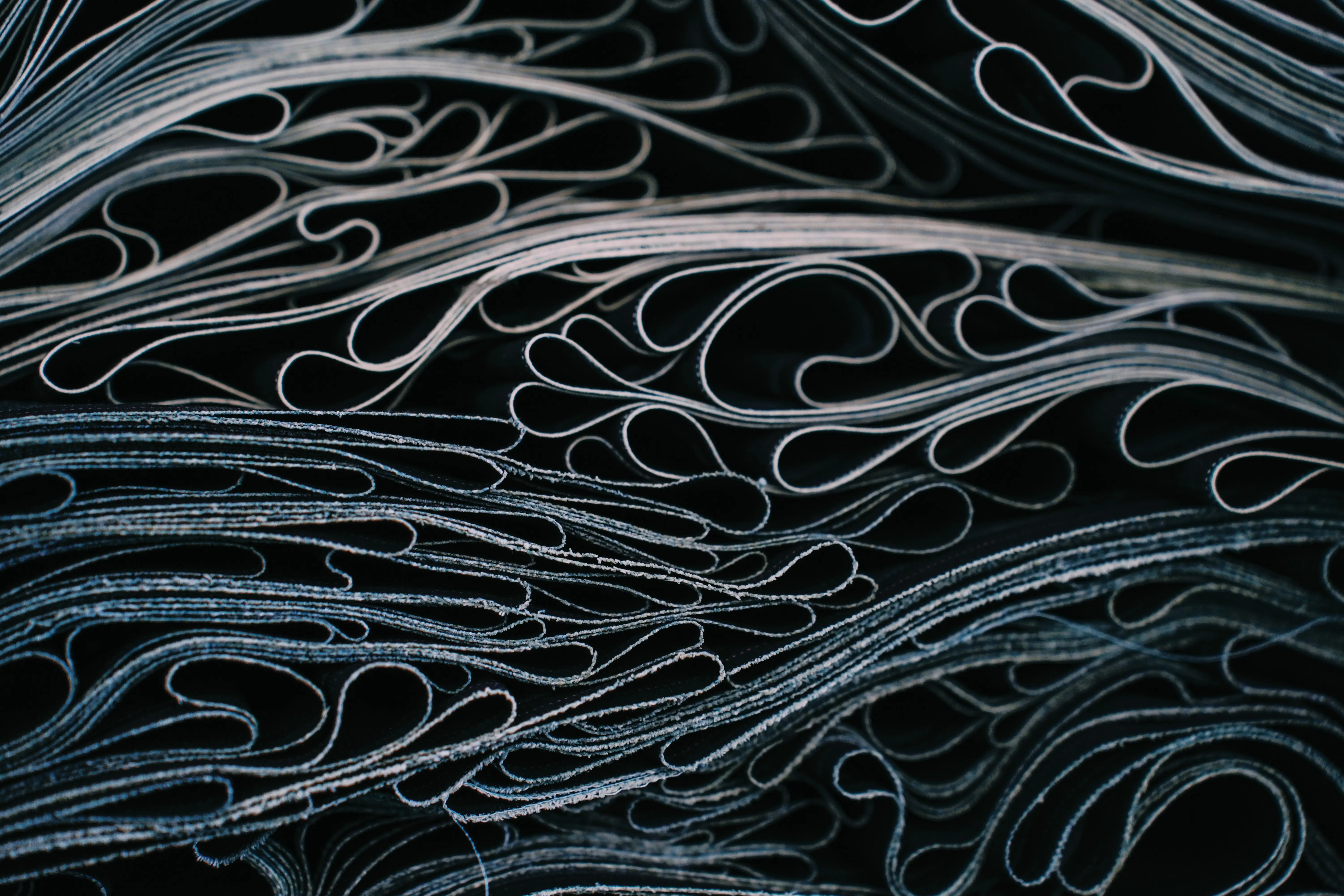 denim fabric weight - close-up denim fabric texture and weave detail